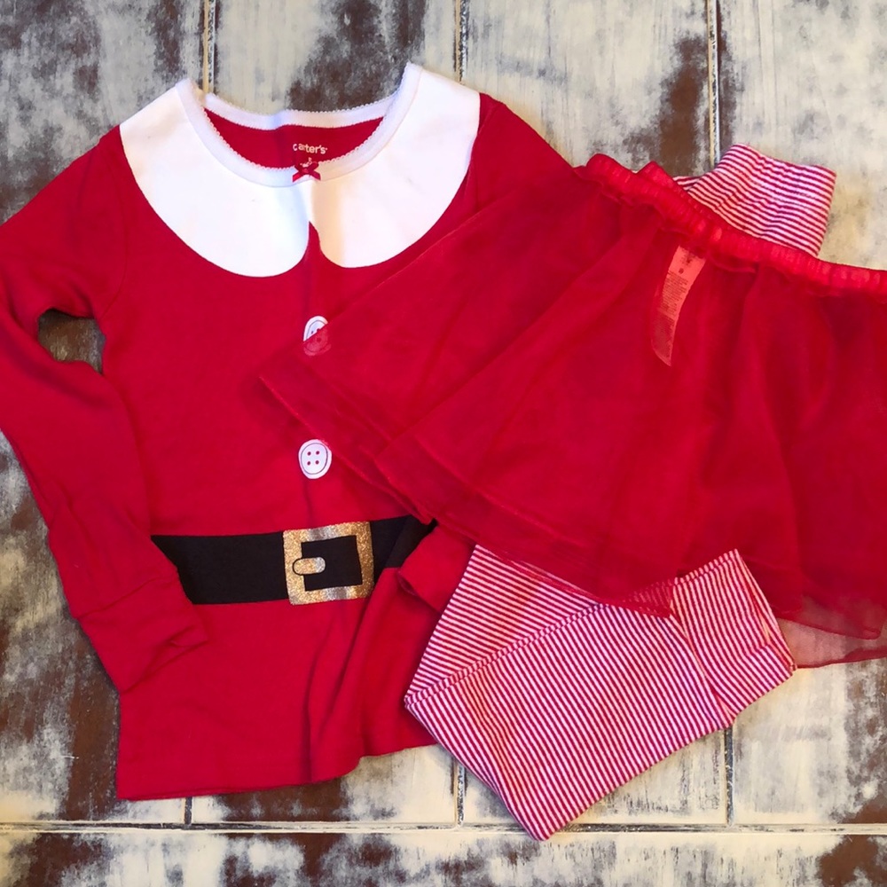 Girl’s Christmas Pajamas with Tutu
